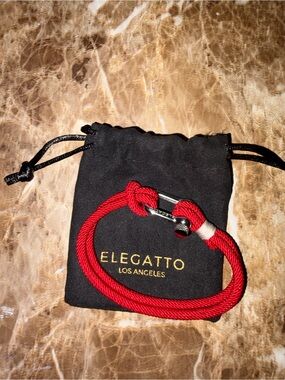 Elegant Red Cord Bracelet with Silver Accent (Brand New Never Worn)